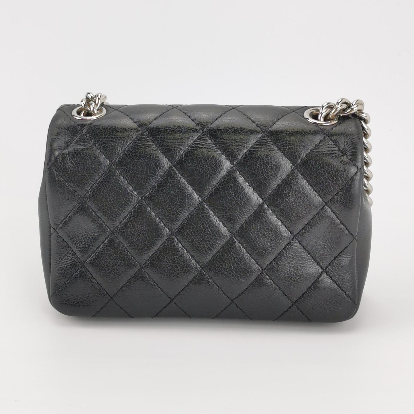 Chanel CC Chain Bag Calfskin Leather Black