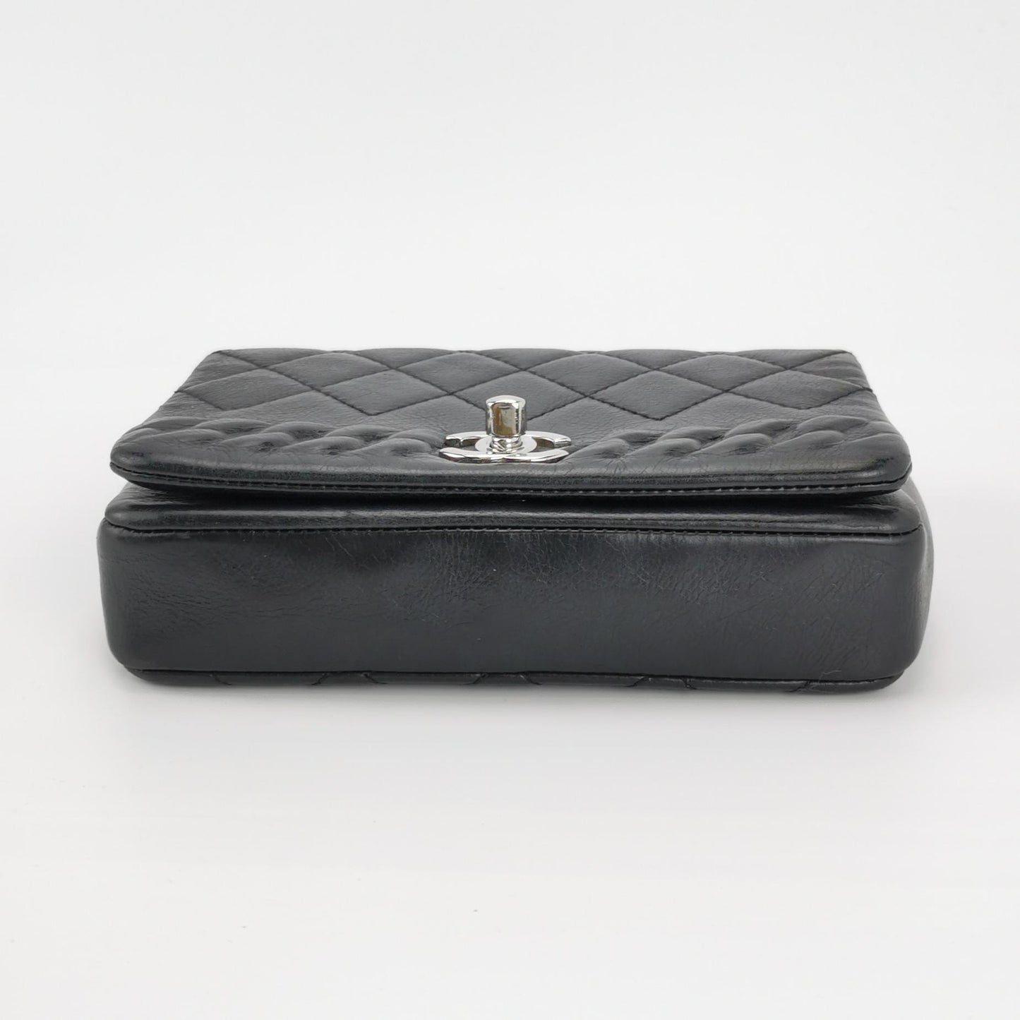Chanel CC Chain Bag Calfskin Leather Black