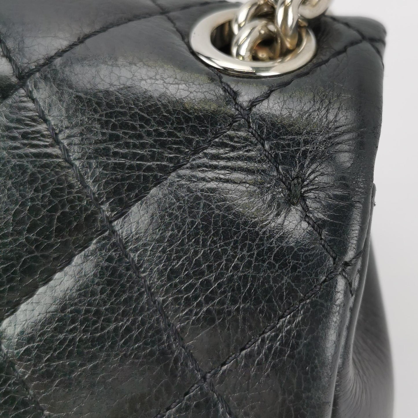 Chanel CC Chain Bag Calfskin Leather Black