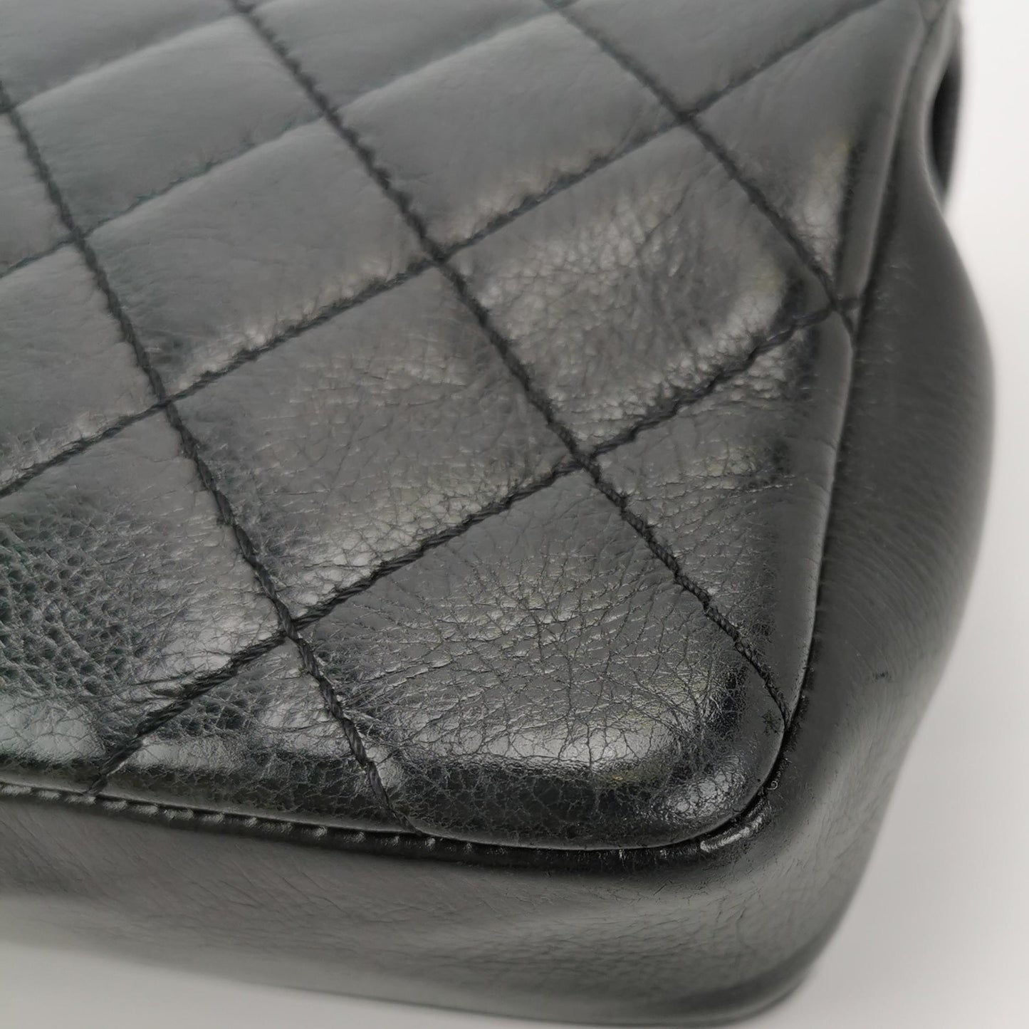 Chanel CC Chain Bag Calfskin Leather Black