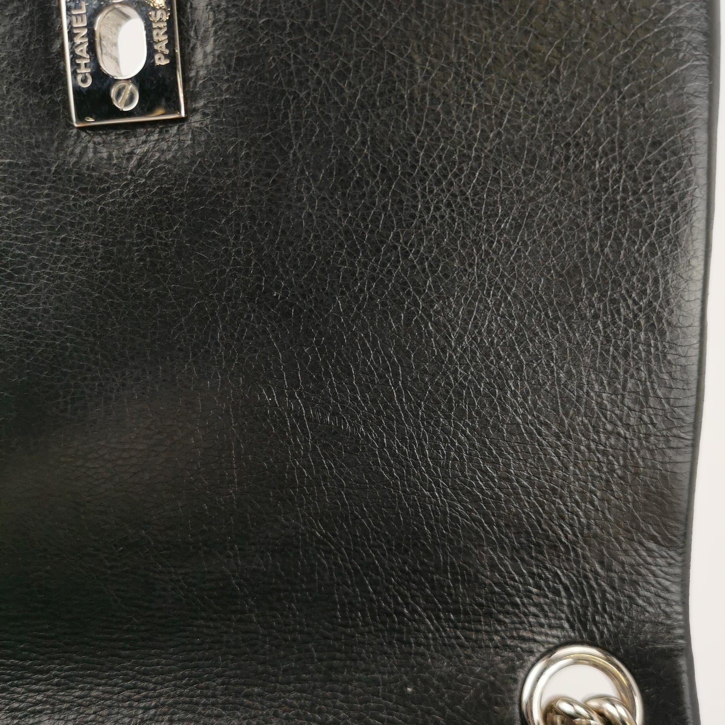 Chanel CC Chain Bag Calfskin Leather Black