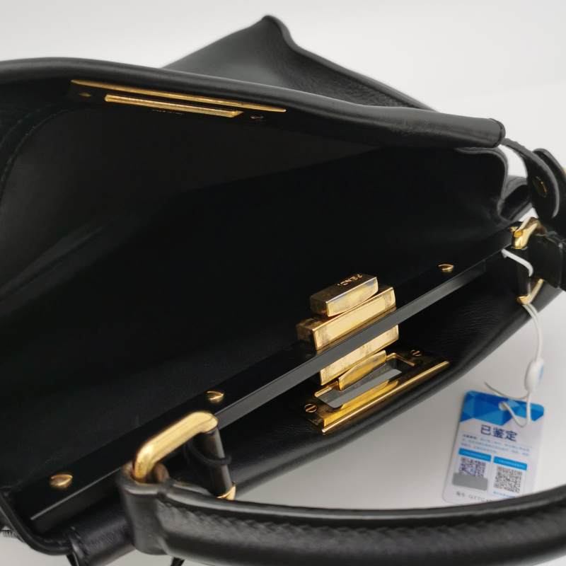 Fendi Peekaboo Leather Crossbody Bag