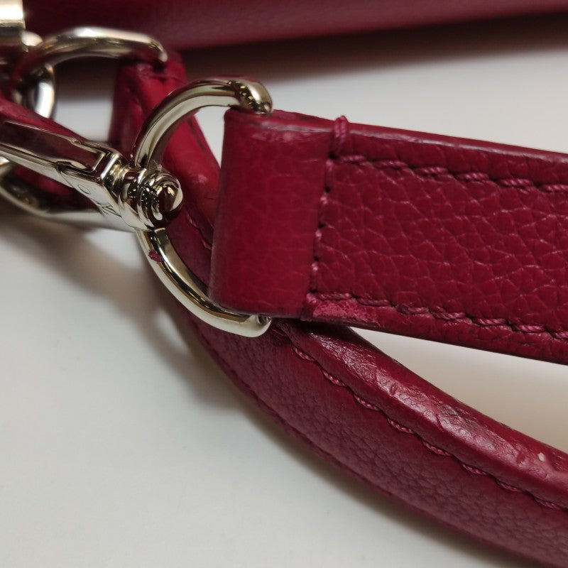 Louis Vuitton Lockme Bag Red Calfskin