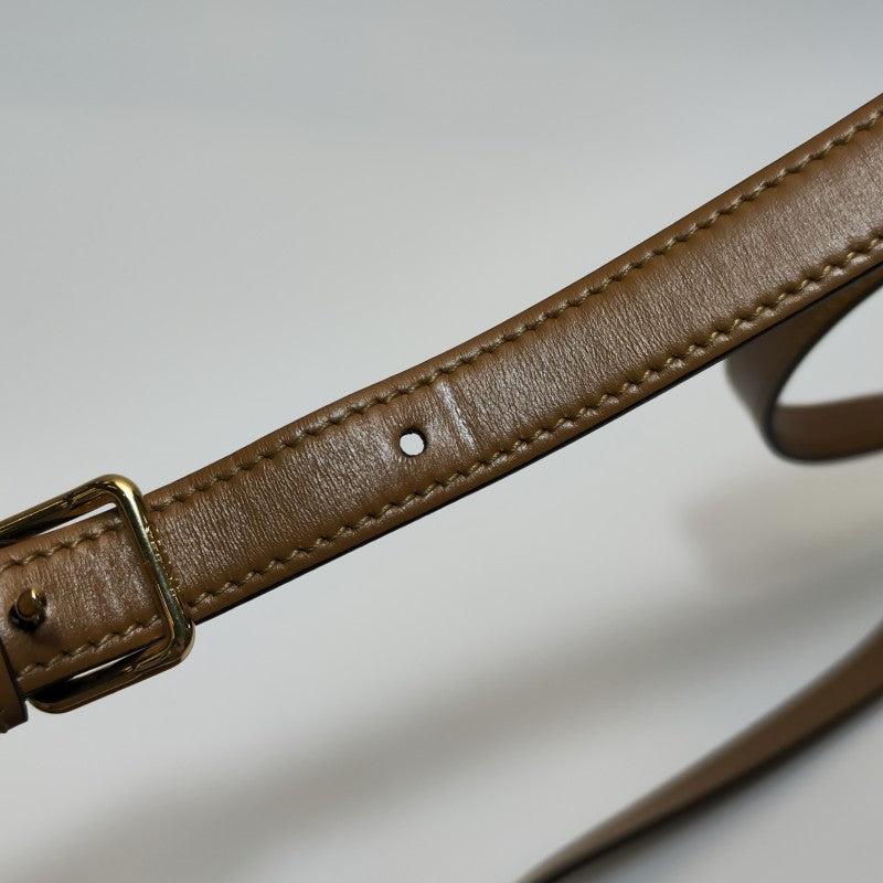 Celine Shiny Calfskin Teen Triomphe Tan