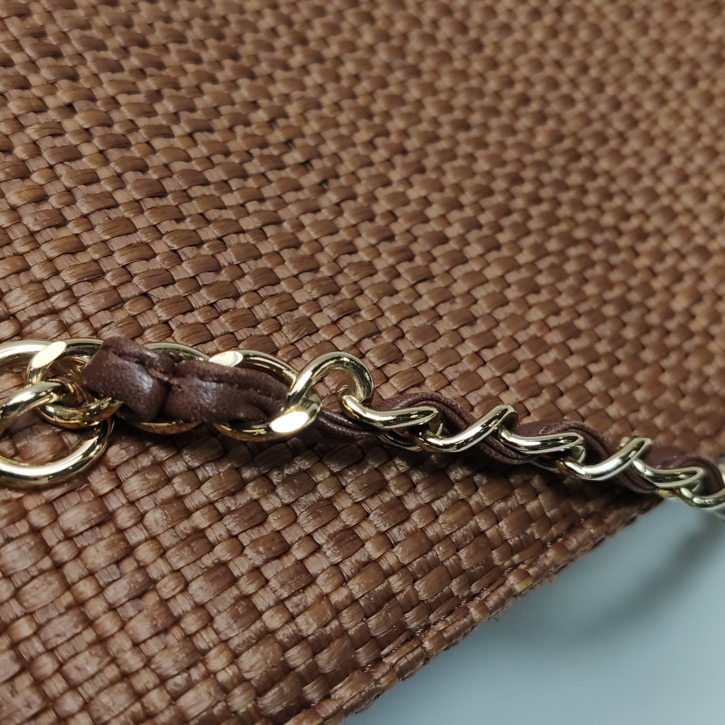 Chanel Extremely Straw Raffia Tote/Shoulder Bag Vintage