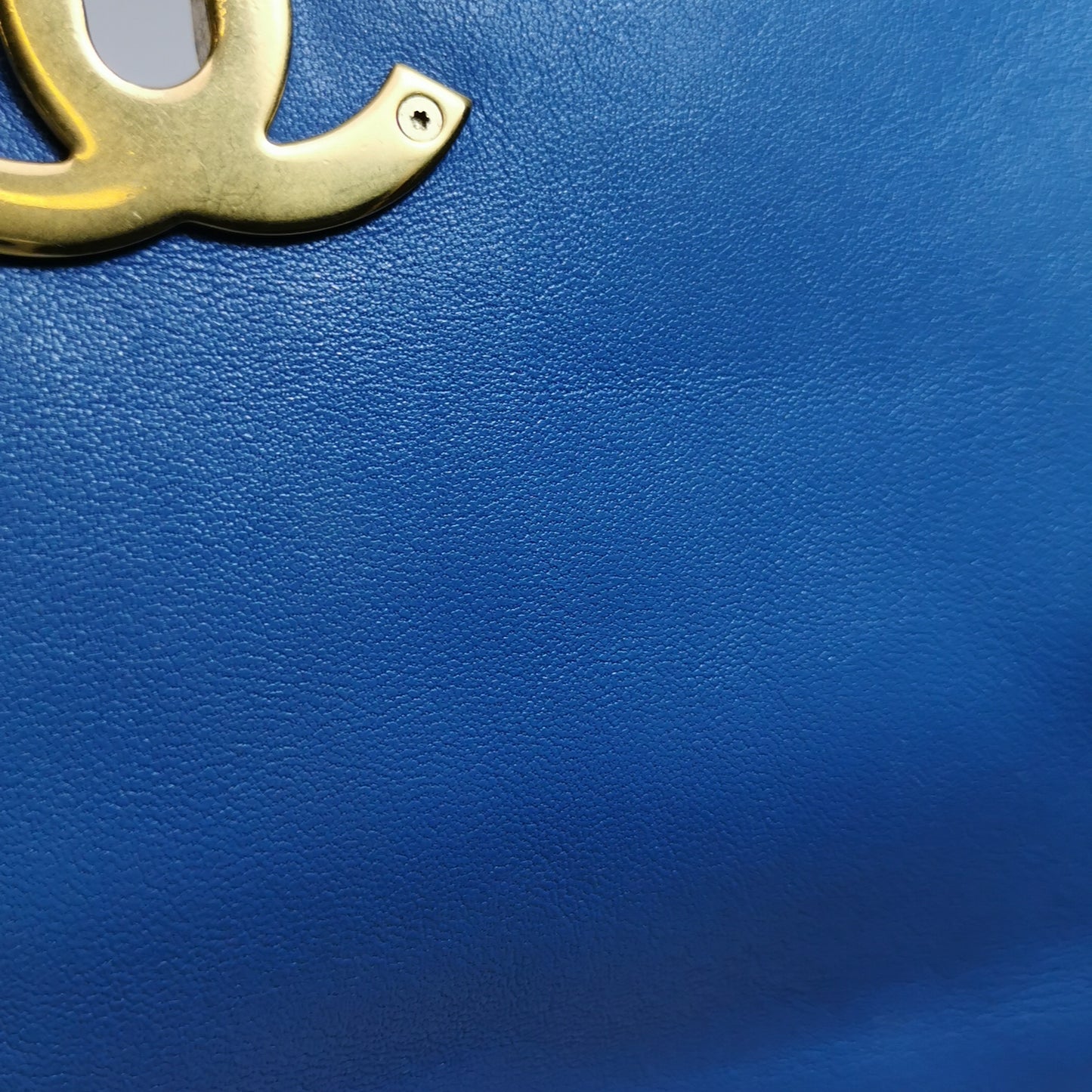Chanel Blue Leather 19 Shoulder/Crossbody Bag Small