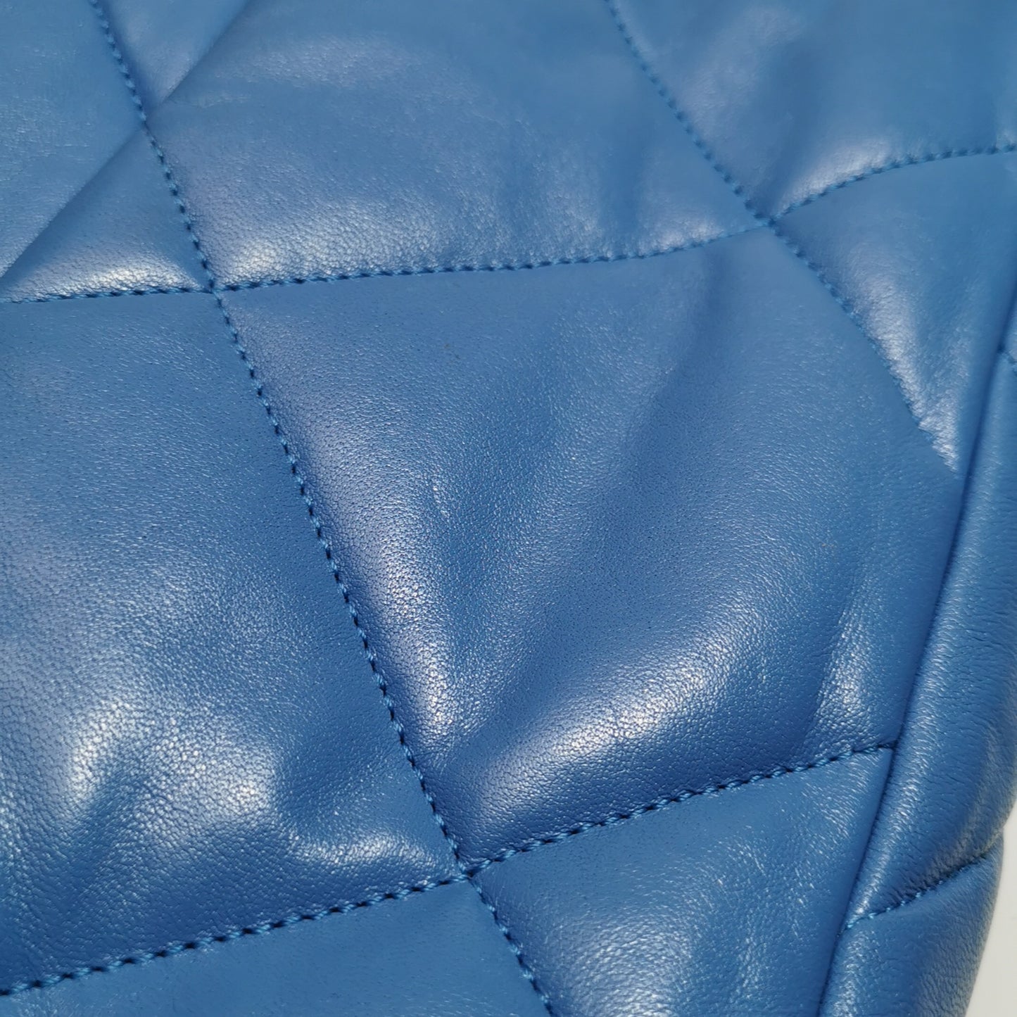 Chanel Blue Leather 19 Shoulder/Crossbody Bag Small