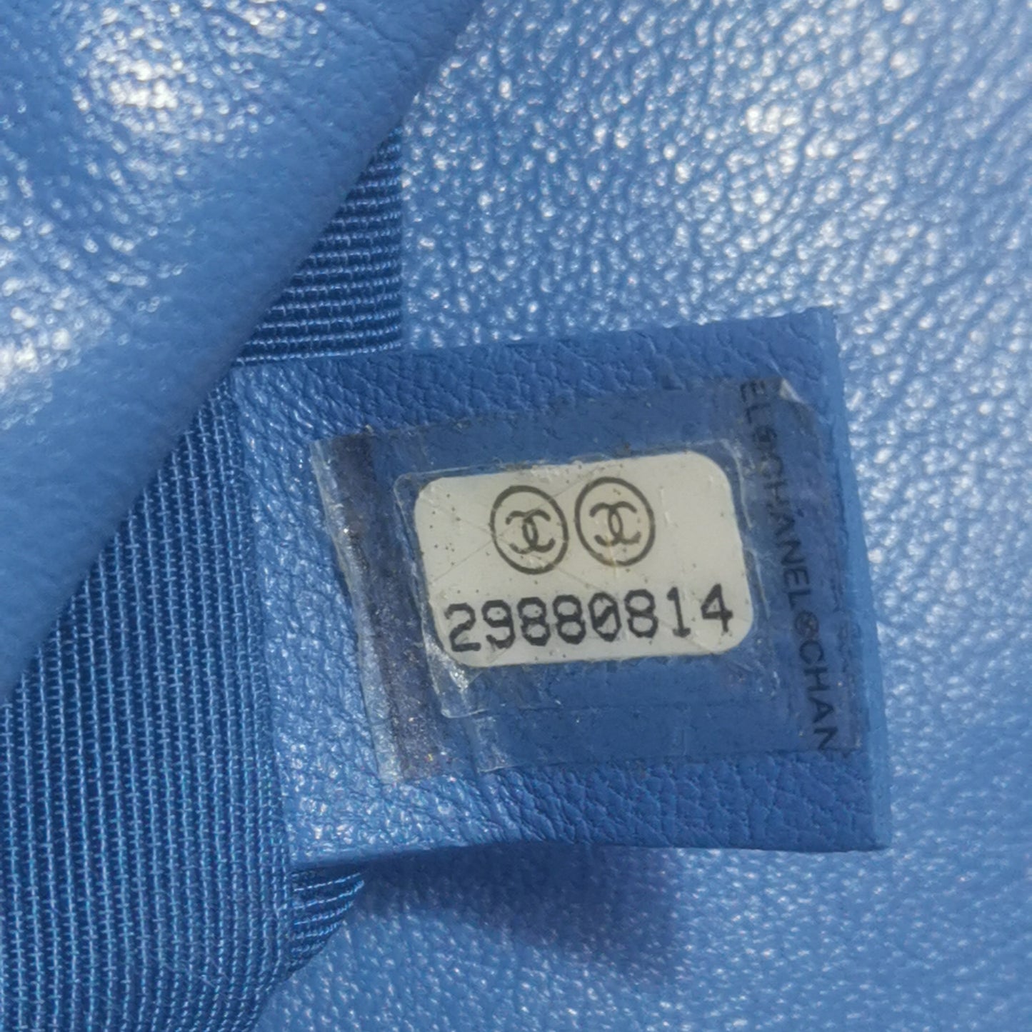 Chanel Blue Leather 19 Shoulder/Crossbody Bag Small