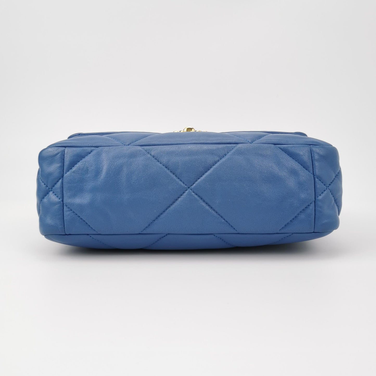 Chanel Blue Leather 19 Shoulder/Crossbody Bag Small