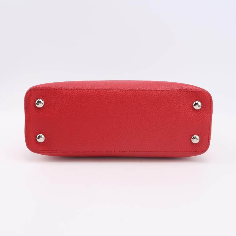 Louis Vuitton Capucines MM two-way bag Red Calfskin