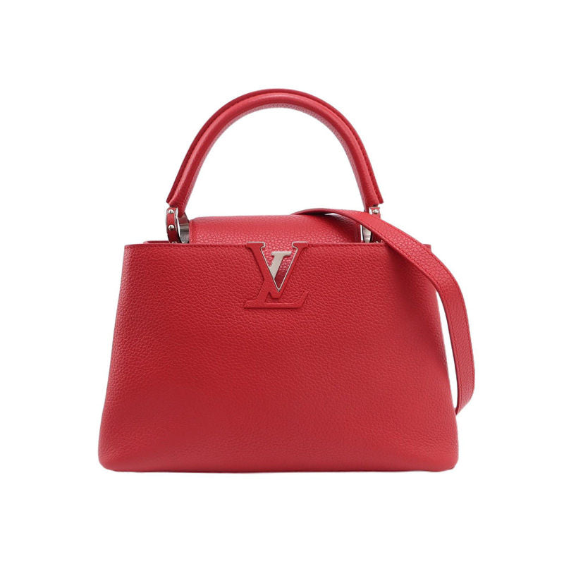 Louis Vuitton Capucines MM two-way bag Red Calfskin