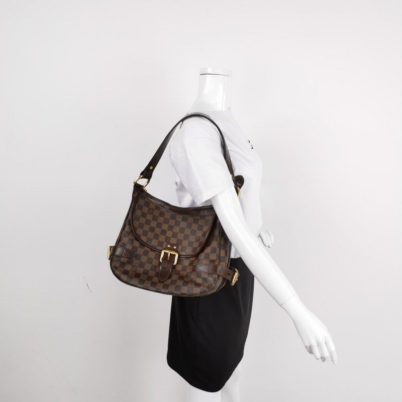 Louis Vuitton Shoulder Bag Damier canvas Brown Damier Highbury