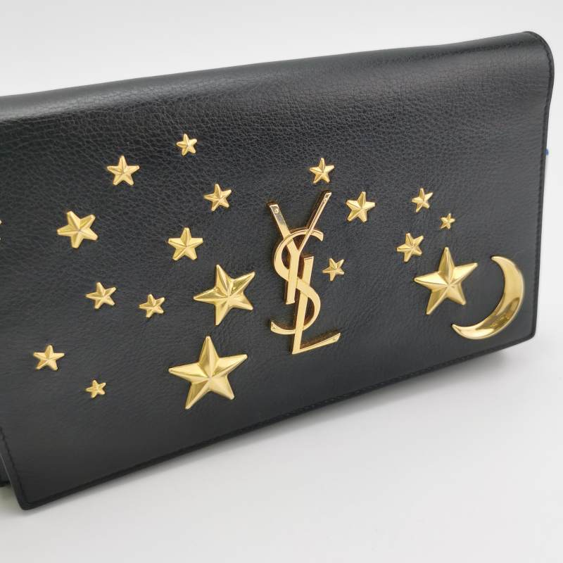 Saint Laurent Leather Crossbody Bag Stars and Moon