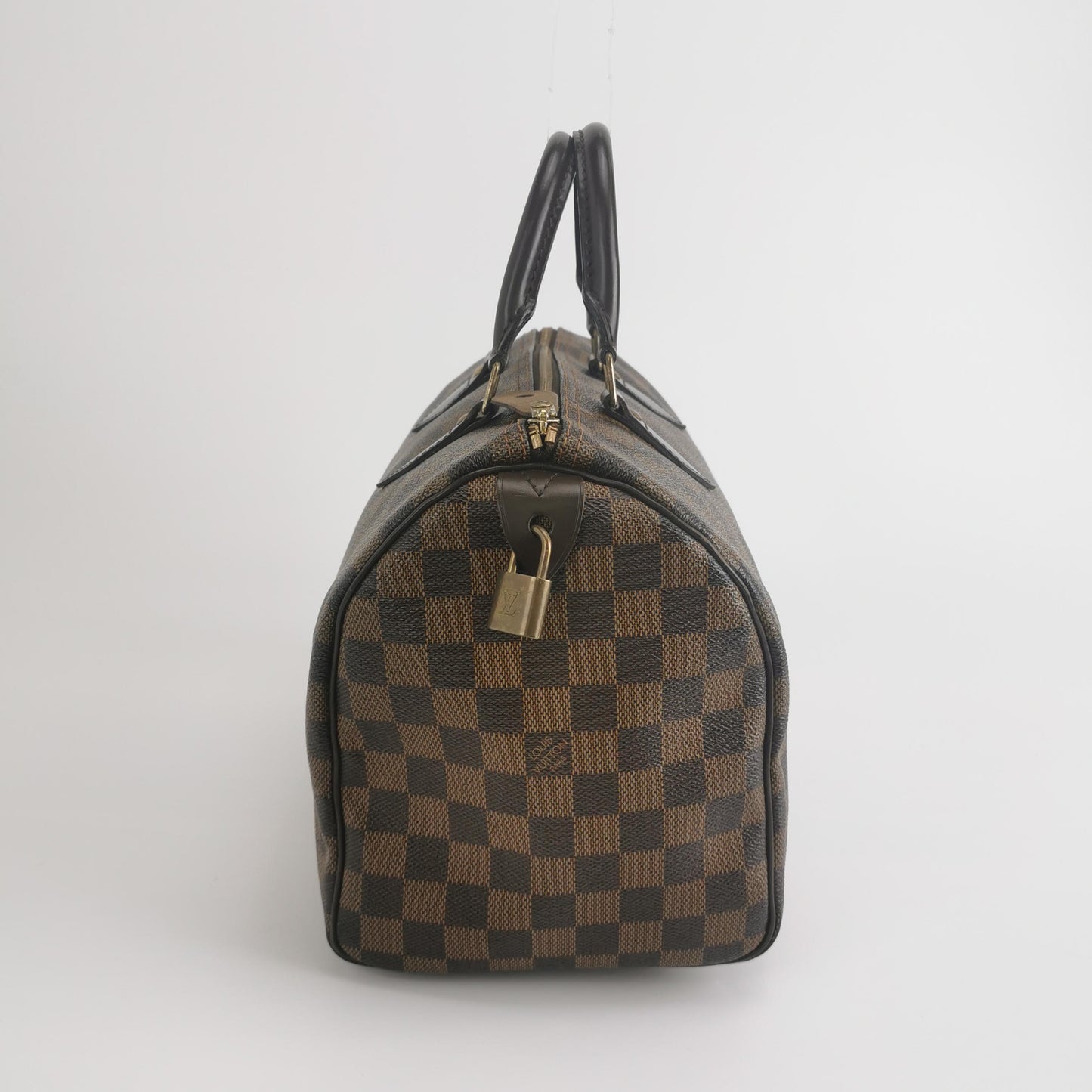Louis Vuitton Damier Ebene Speedy 30 Satchel Handbag
