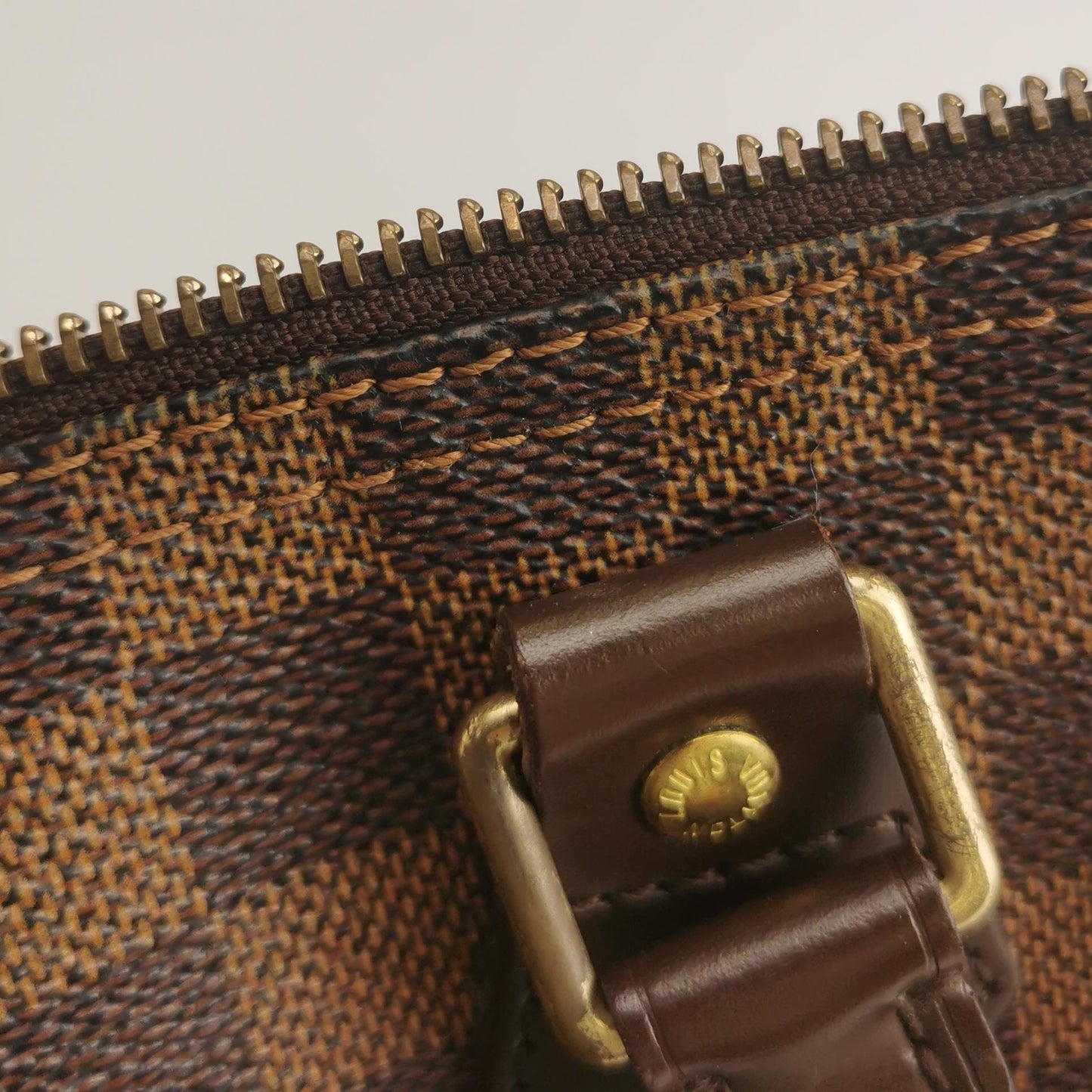 Louis Vuitton Damier Ebene Speedy 30 Satchel Handbag