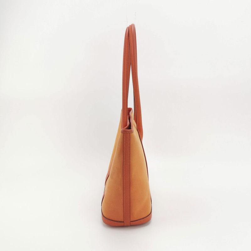 Hermes Garden Party Leather Tote 30 Orange