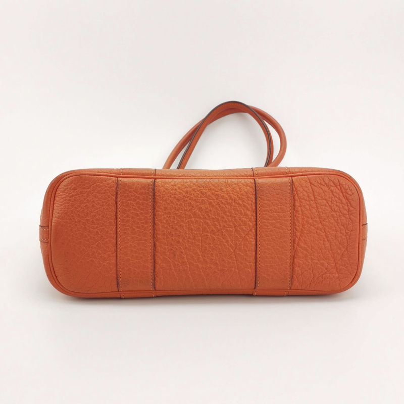 Hermes Garden Party Leather Tote 30 Orange