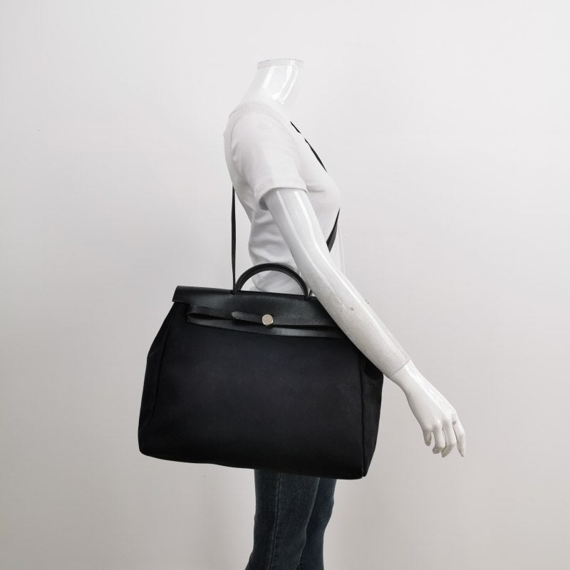 Hermes Toile Herbag 39 Vintage