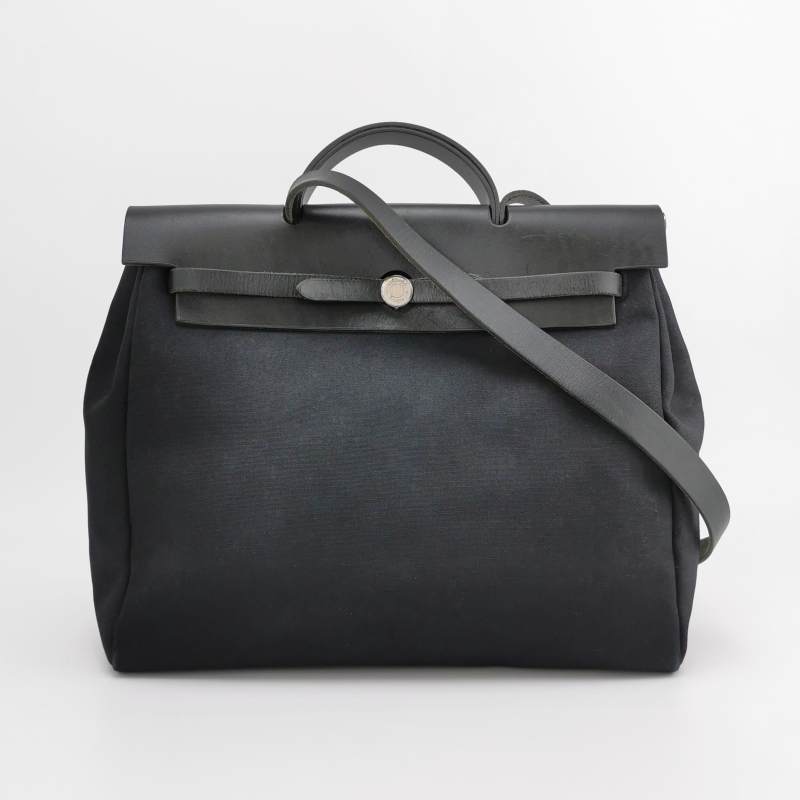 Hermes Toile Herbag 39 Vintage