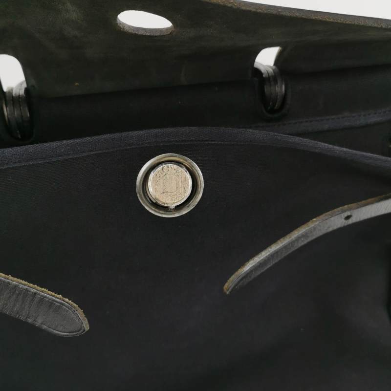 Hermes Toile Herbag 39 Vintage