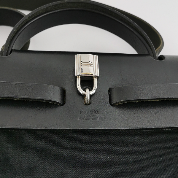 Hermes Toile Herbag 39 Vintage