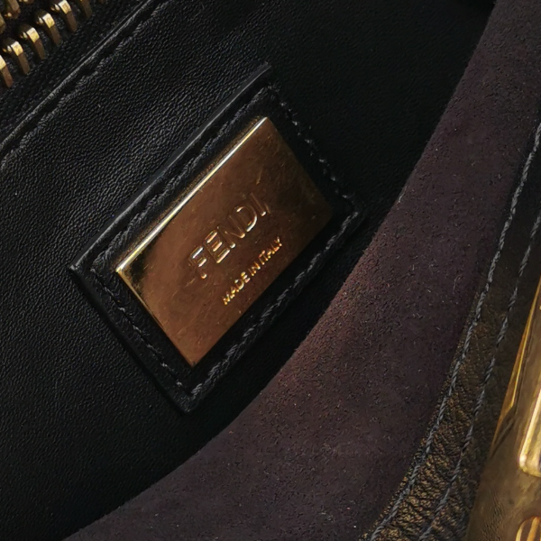 Fendi Peekaboo Leather Crossbody Bag