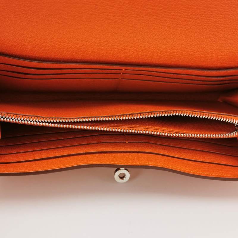 Hermes Orange Kelly Wallet