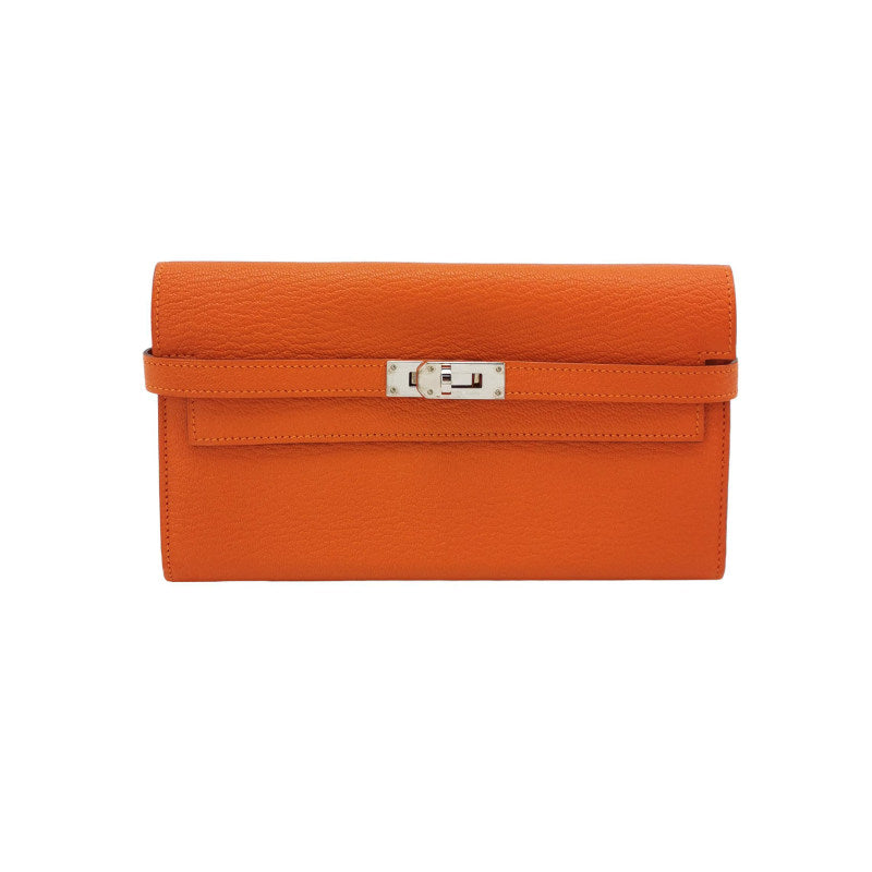 Hermes Orange Kelly Wallet
