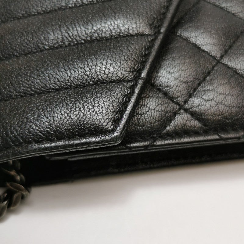 Saint Laurent Envelope Lambskin Leather Crossbody Bag