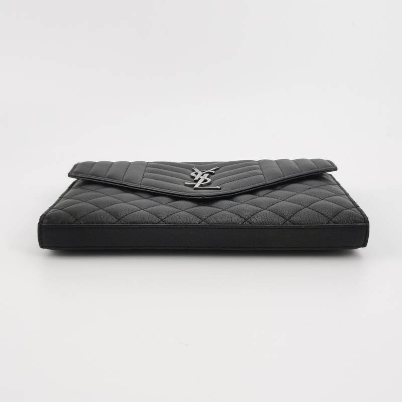 Saint Laurent Envelope Lambskin Leather Crossbody Bag