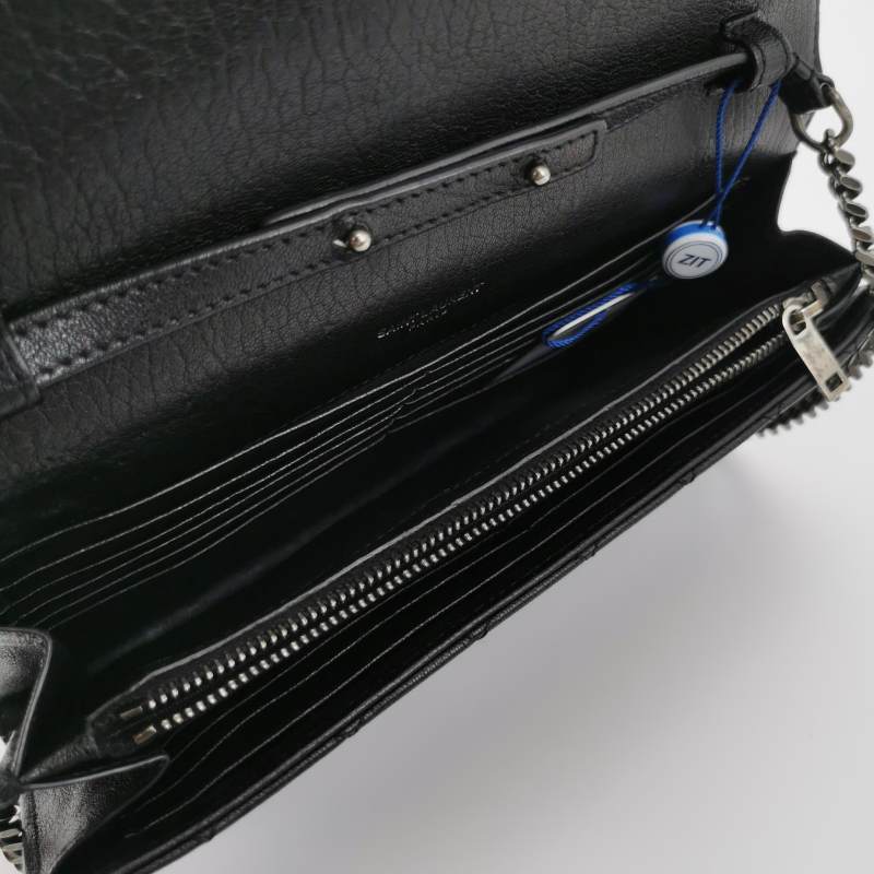 Saint Laurent Envelope Lambskin Leather Crossbody Bag