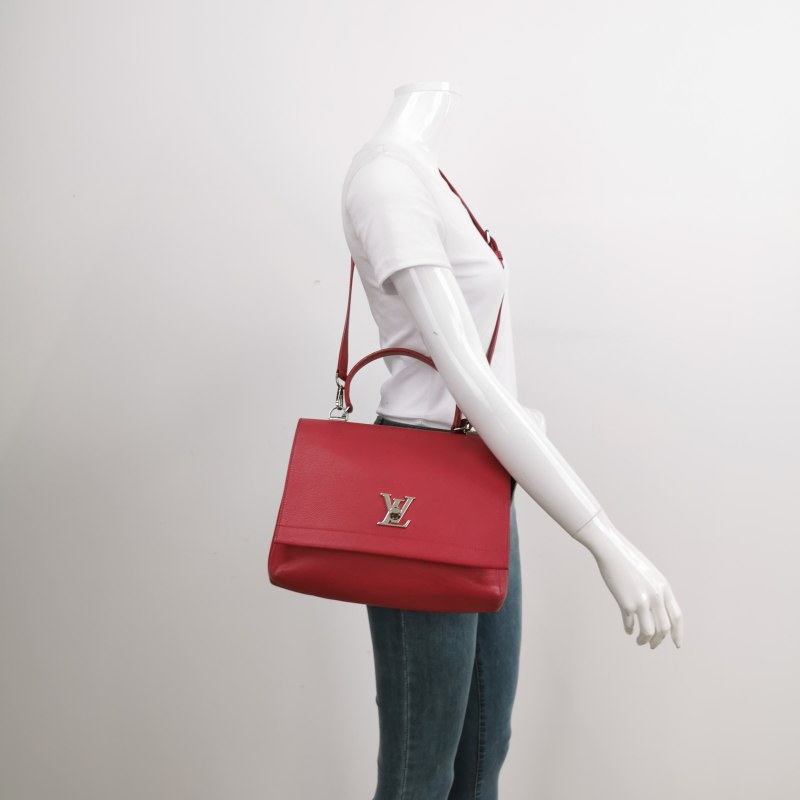 Louis Vuitton Lockme Bag Red Calfskin