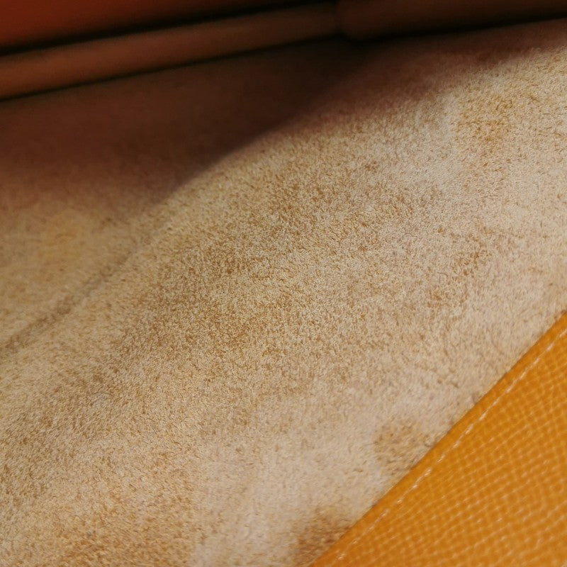 Hermes Kelly Depeches Leather Handbag Orange