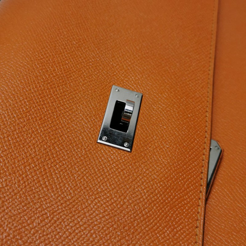 Hermes Kelly Depeches Leather Handbag Orange