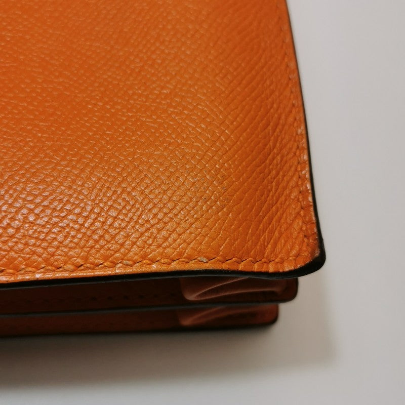 Hermes Kelly Depeches Leather Handbag Orange