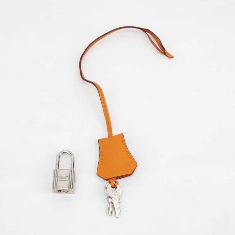 Hermes Kelly Depeches Leather Handbag Orange