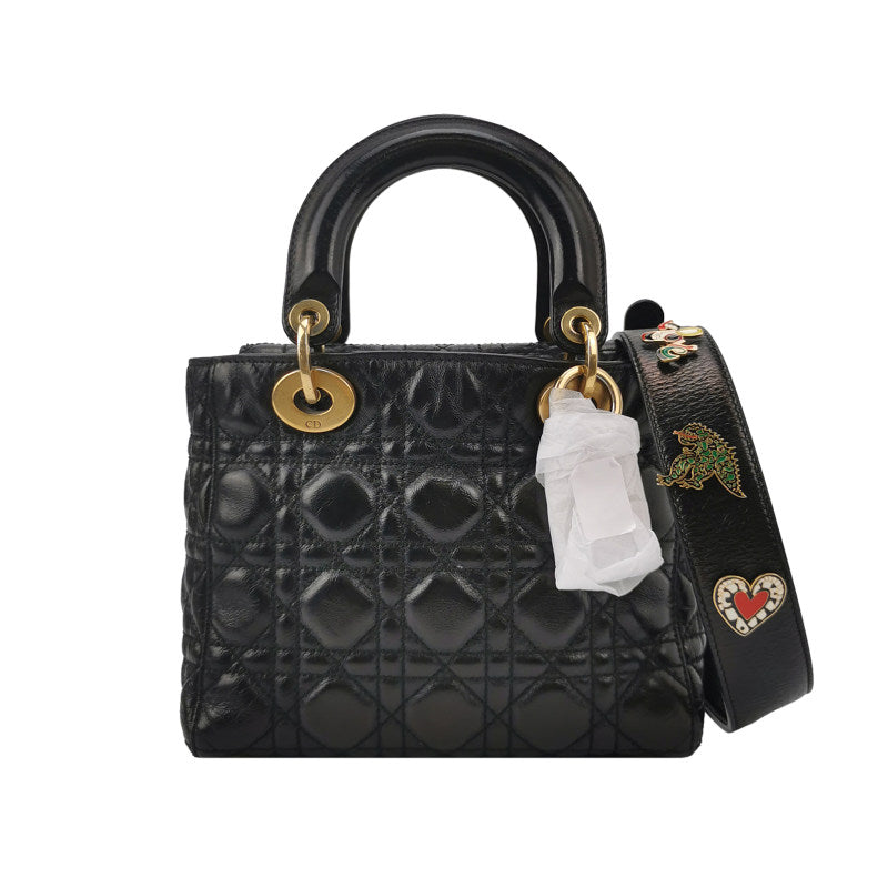 Dior My Lady Dior Leather Handbag Badge