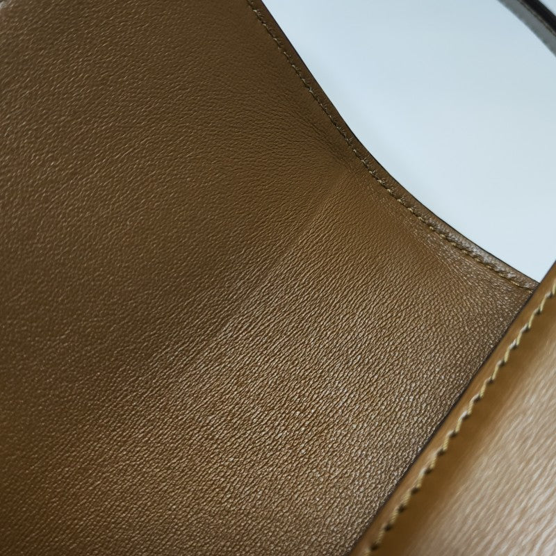 Celine Shiny Calfskin Teen Triomphe Tan