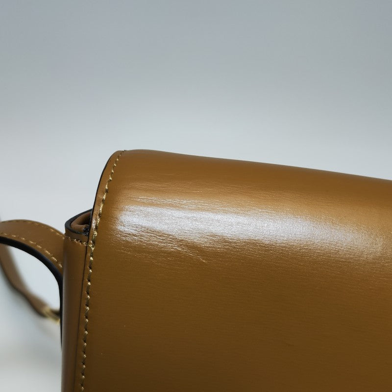 Celine Shiny Calfskin Teen Triomphe Tan
