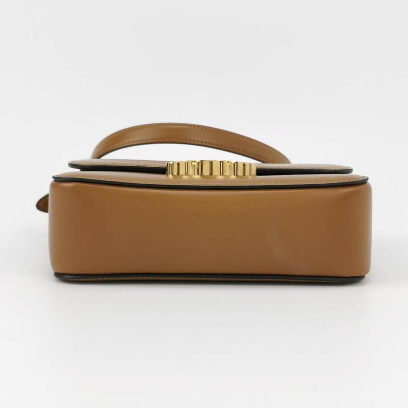 Celine Shiny Calfskin Teen Triomphe Tan