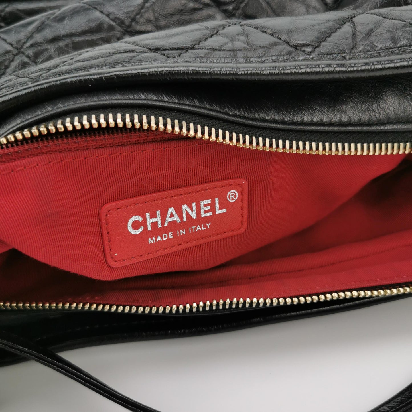 Chanel Gabrielle Hobo Bag Calfskin Black Medium