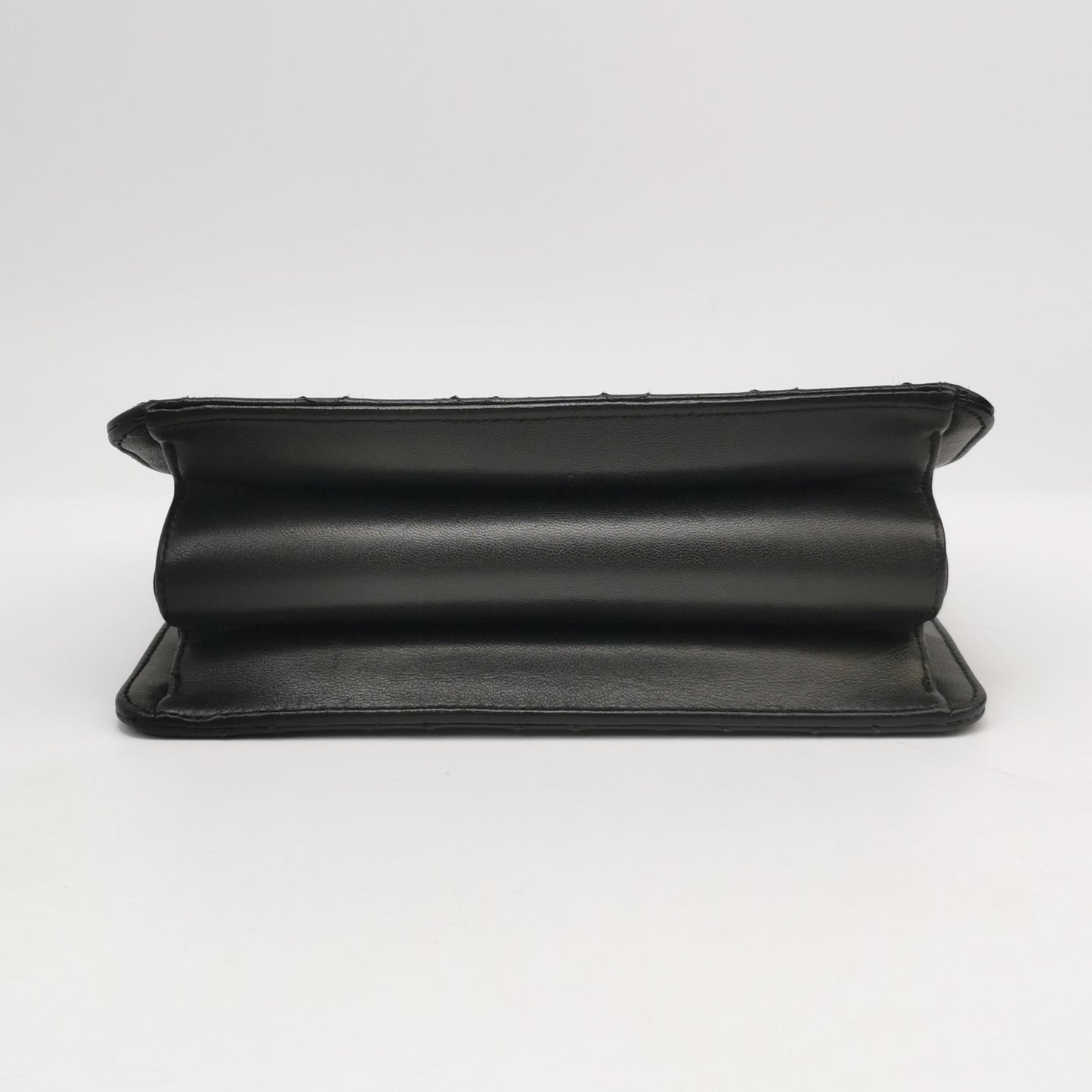 Chanel Matelasse Leather Single Flap Double Chain Bag Vintage