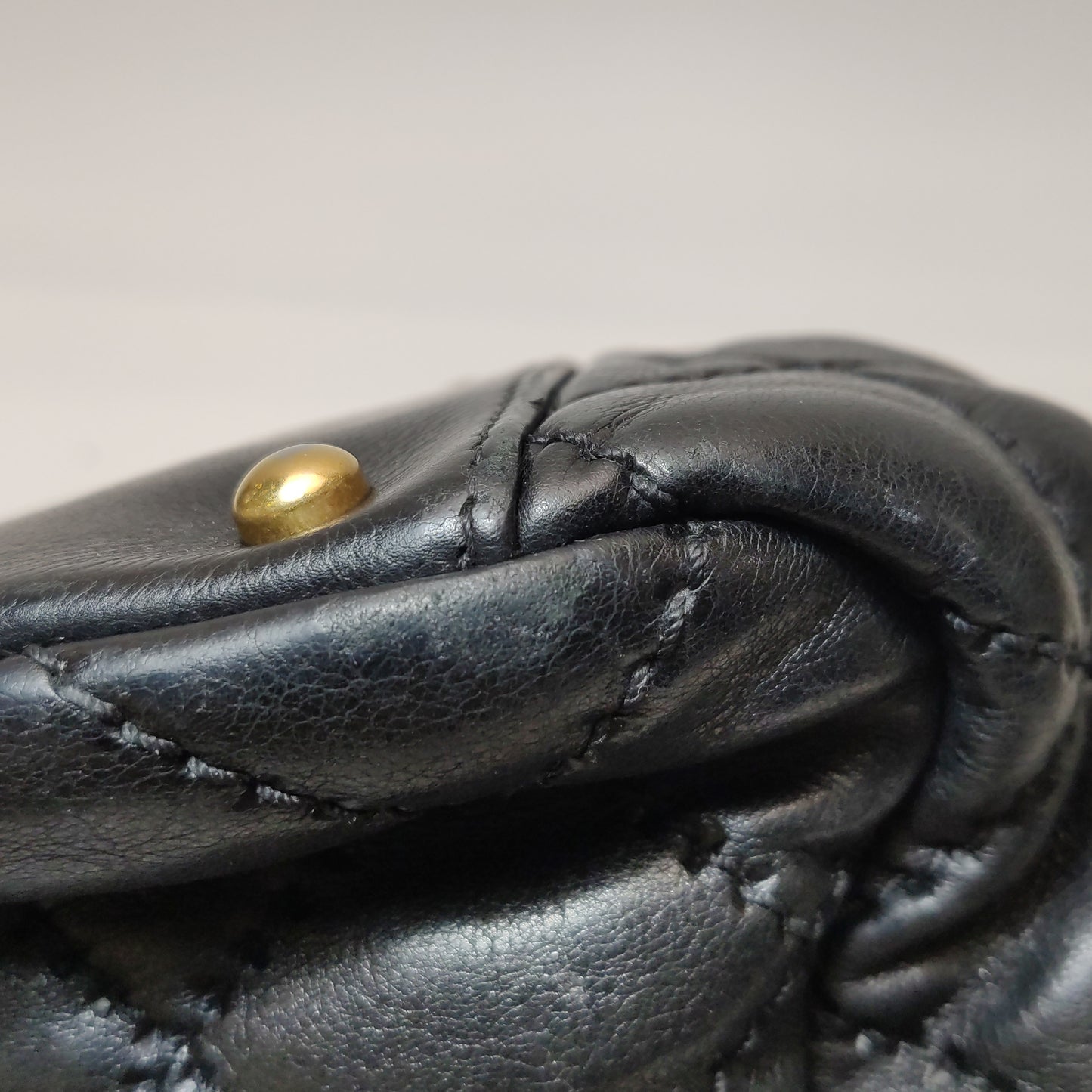 Chanel Calfskin Quilted Retro Chain Flap Bag Black