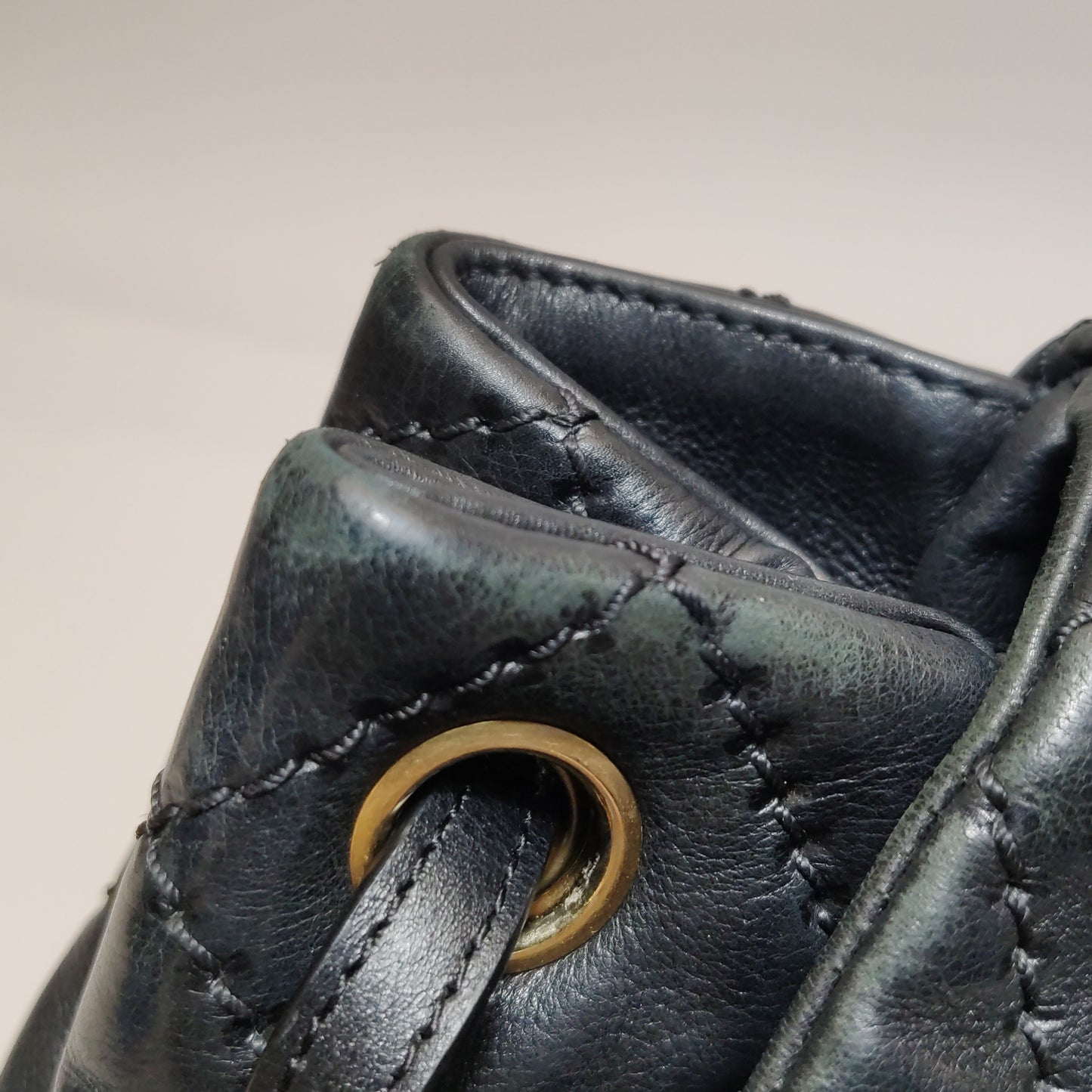 Chanel Calfskin Quilted Retro Chain Flap Bag Black