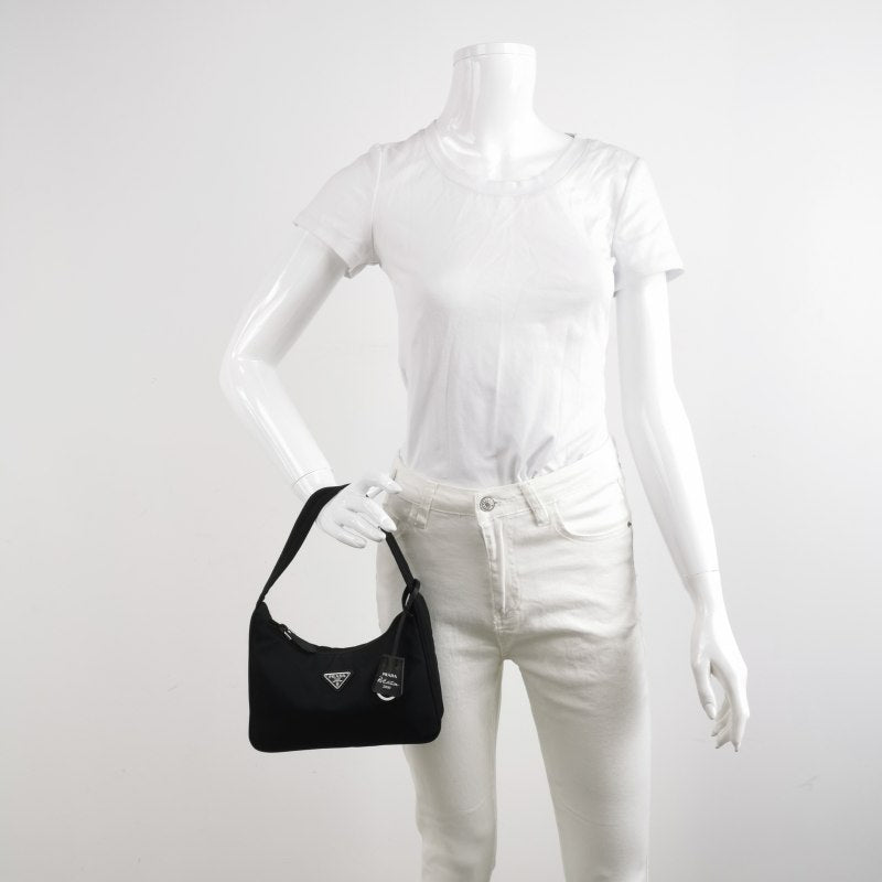 Prada Hobo Bag Nylon Black