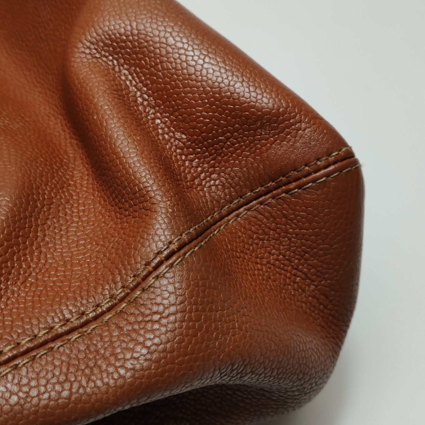 Chanel Calfskin Flap Bag Brown Vintage