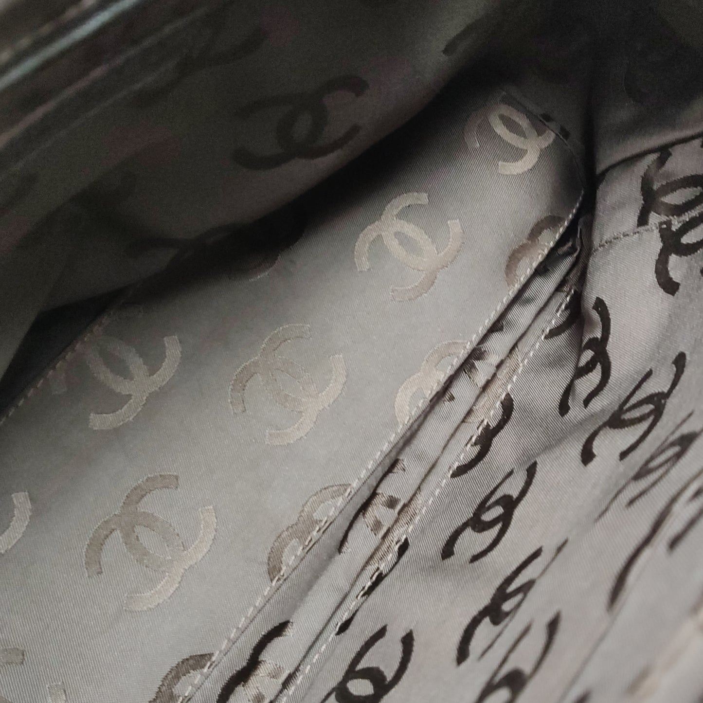 Chanel Calfskin Flap Bag Brown Vintage