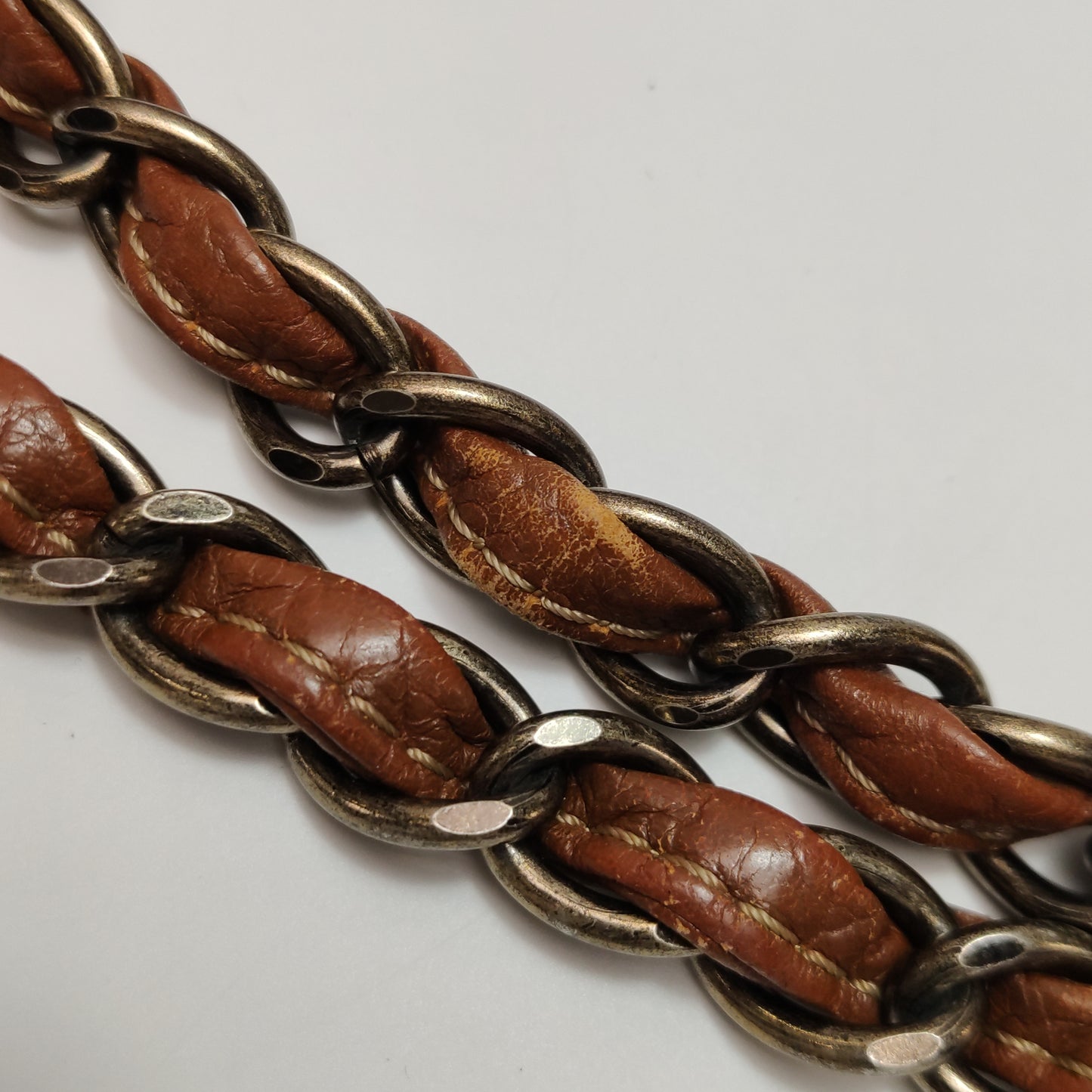 Chanel Calfskin Flap Bag Brown Vintage