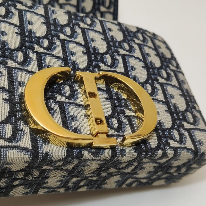 Dior Oblique 30 Montaigne Box Bag Blue