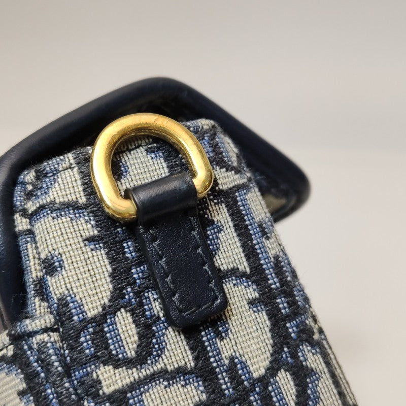 Dior Oblique 30 Montaigne Box Bag Blue